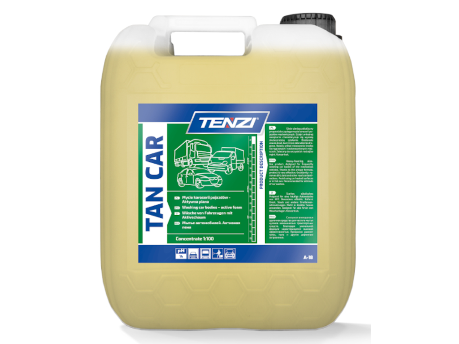 TAN CAR A18 Tenzi 5l aktywna piana do mycia aut